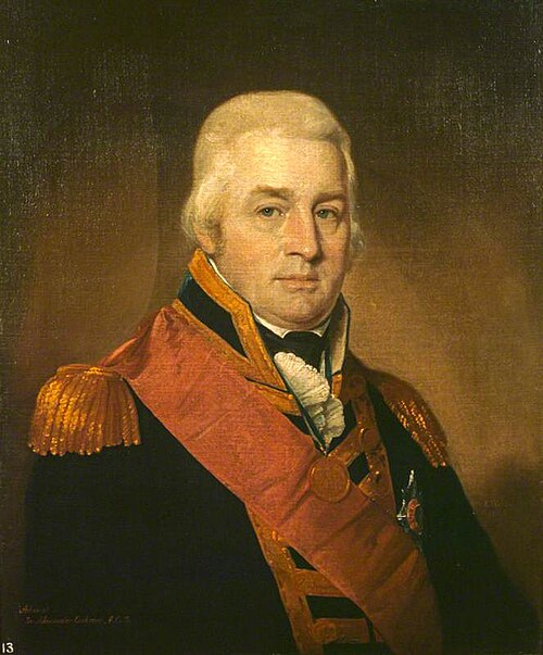 Admiral Sir Alexander Inglis Cochrane, 1758 - 1832. Governor of Guadeloupe, 1809, Robert Field