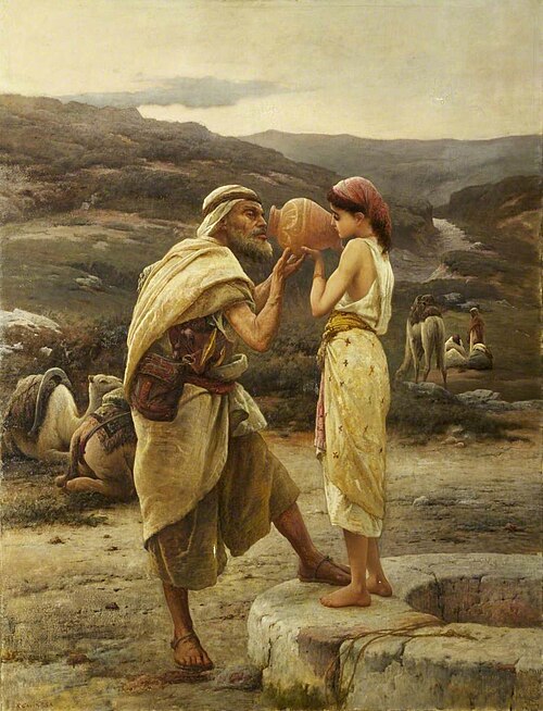 Rebekah at the Well, 1879, Robert Gavin