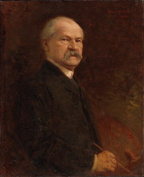 Portrait of O.R. Jacobi, President of the Royal Canadian Academy of Arts, 1892, Robert Harris
