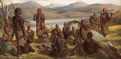Group of natives of Tasmania, 1860, Robert Dowling
