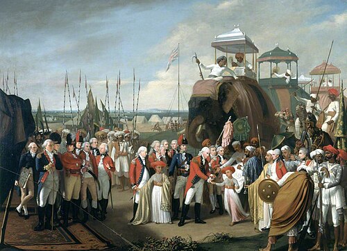The Reception of the Mysorean Hostage Princes by Marquis Cornwallis, 26 February 1792, 1793, Robert Home