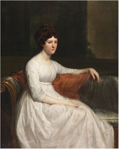 Portrait of Angelina Smith (1770-1808), Daughter of Michael Smith, future 1st Bt, 1790, Robert Home