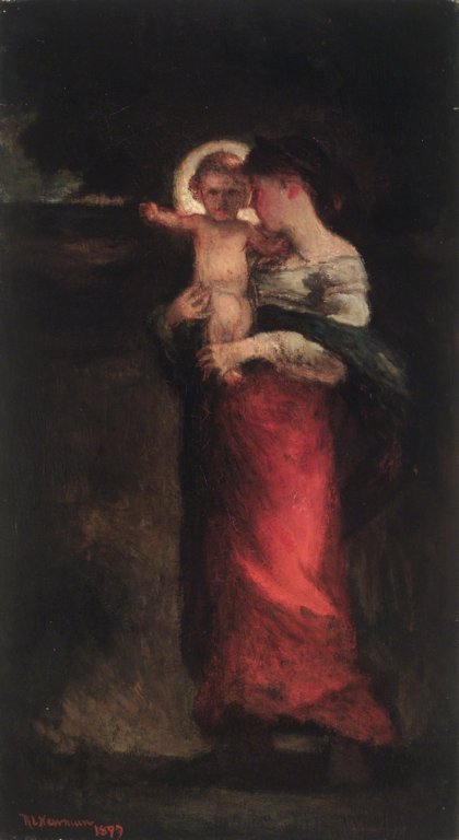 Madonna and Child, 1897, Robert Loftin Newman