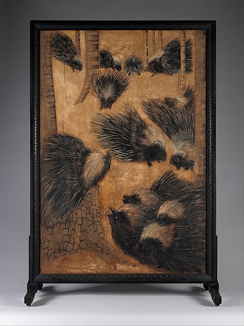 Screen: "Porcupines" and "Nightmare", 1914, Robert Winthrop Chanler