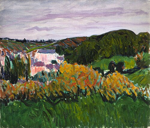View of Pont Aven, 1899, Roderic O'Conor