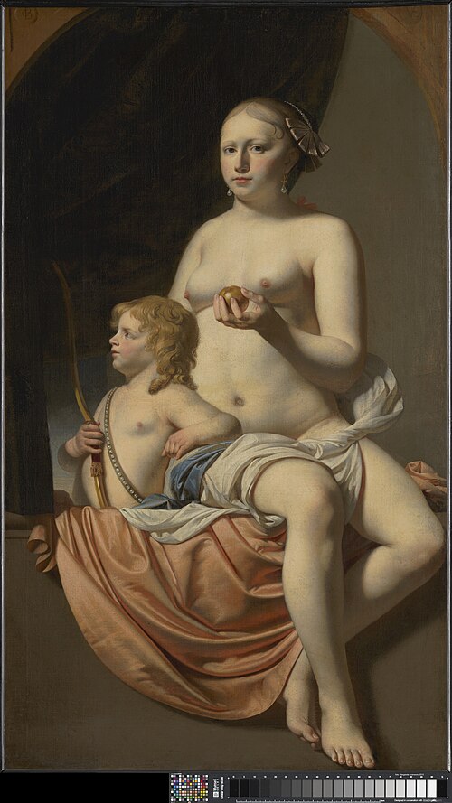 Venus and Cupid, 1650, Caesar van Everdingen