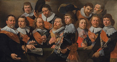 Officers of the Orange Compagny of the Old Civic Guard, 1641, Caesar van Everdingen