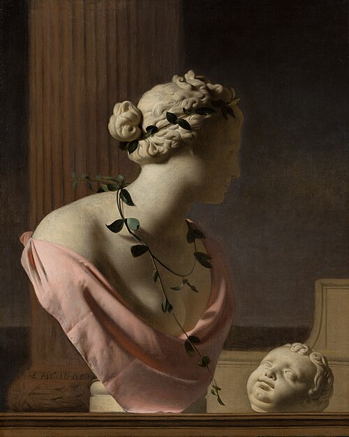 Trompe-l'œil au buste de Vénus, 1665, Caesar van Everdingen