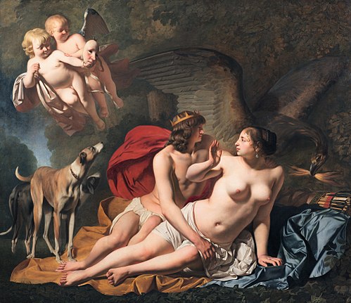 Jupiter et Callisto, 1655, Caesar van Everdingen