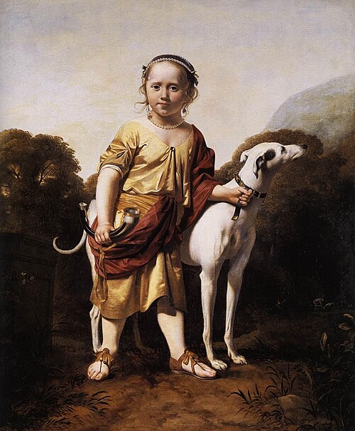 Portrait of a Girl as a Huntress, 1665, Caesar van Everdingen