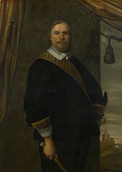 Portrait of a Dutch Commander (?), 1651, Caesar van Everdingen