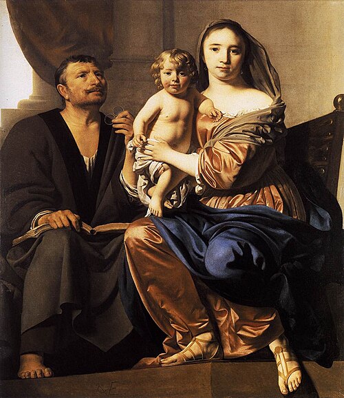 Holy Family, 1650, Caesar van Everdingen