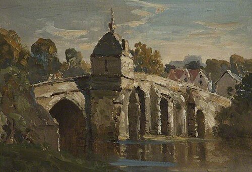 Saint Lawrence's Bridge and Chapel, Bradford-on-Avon, 1888, Roger Leigh
