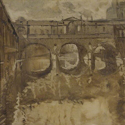 Pulteney Bridge, Bath from the South West, , Roger Leigh