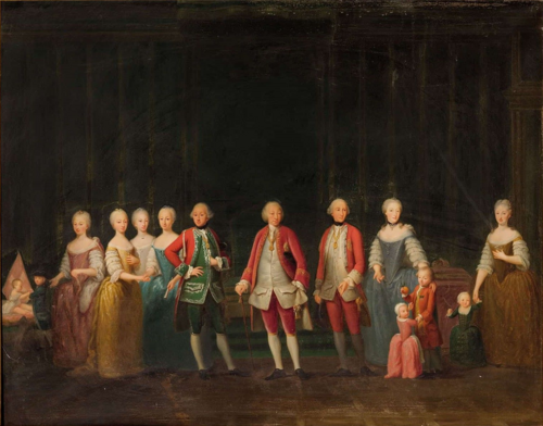 The Family of Charles Emmanuel III of Sardinia, 1800, Giuseppe Duprà