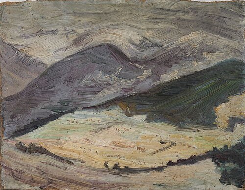 雲湧く山, 1911, Kaita Murayama