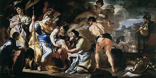Venus with Iapis Tending the Wounded Aeneas, 1695, Francesco Solimena
