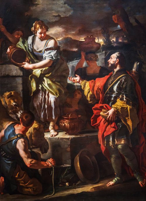 Rébecca et le serviteur d'Abraham, 1705, Francesco Solimena