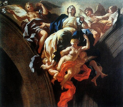 Allégorie de la vertu de la foi., , Francesco Solimena