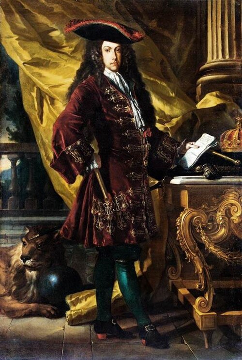 Porträt des Charles VI, Holy Roman Emperor (1685-1740), 1707, Francesco Solimena