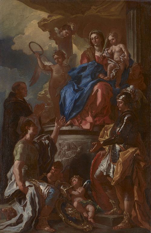 Madonna of the Martyrs, 1705, Francesco Solimena