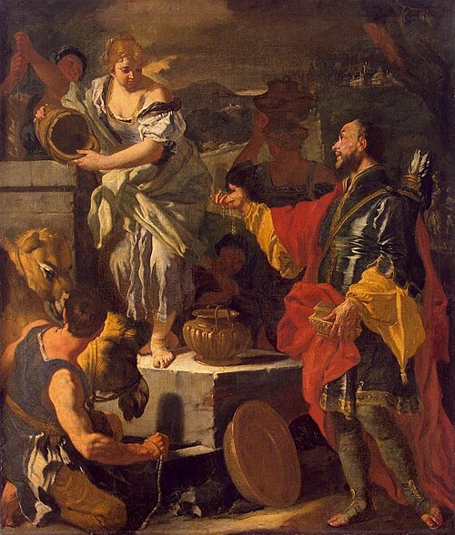 Rébecca au puits, 1700, Francesco Solimena