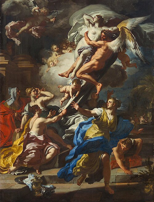 Boreas is robbing Orethyia, , Francesco Solimena