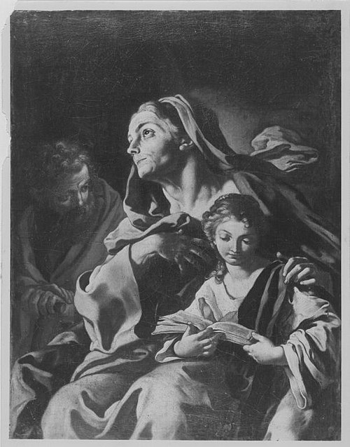 Hl. Anna mit Joachim und Maria, 1702, Francesco Solimena