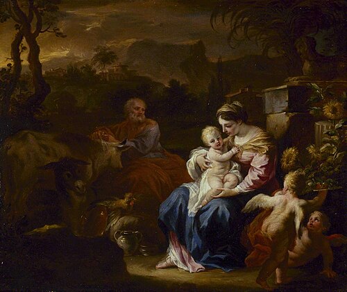 The Rest on the Flight into Egypt, , Francesco Solimena