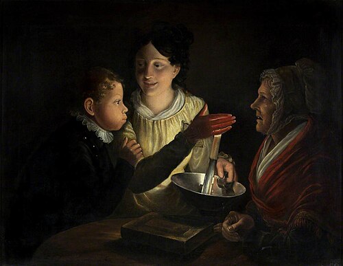 Blowing the Candle, 1828, Rolinda Sharples