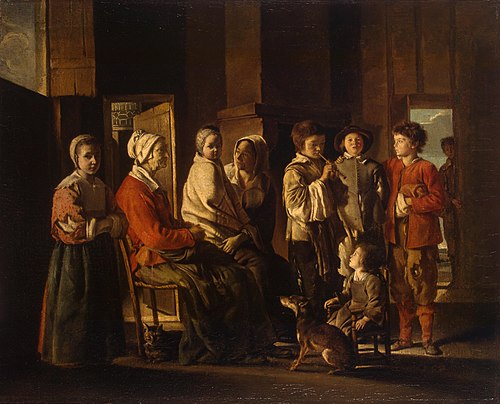 La Visite à la grand-mère, 1645, Louis Le Nain