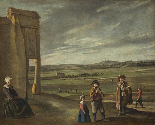 Paysans dans un paysage, 1640, Louis Le Nain