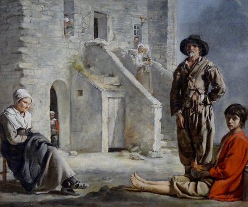 Paysans devant leur maison, 1641, Louis Le Nain