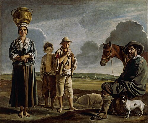 La halte du cavalier, 1645, Louis Le Nain