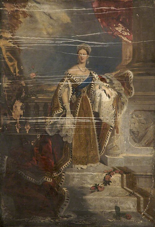 Queen Victoria (1819–1901), in Coronation Robes, 1848, Alfred Edward Chalon