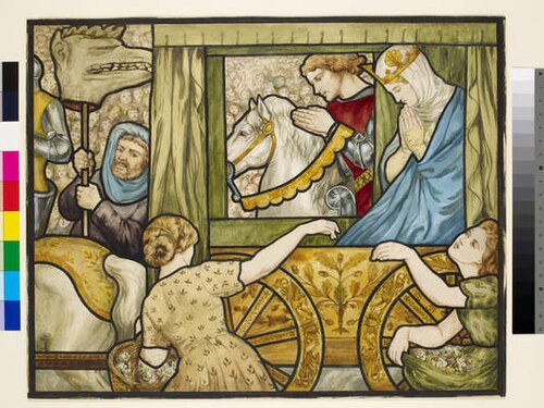The Story of St George - the Return of the Princess, 1887, Rosa Corder