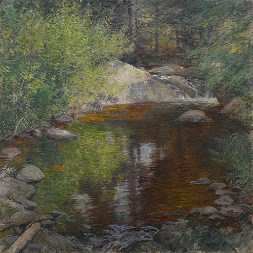 The Pool, 1904, Willard Leroy Metcalf