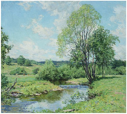 Green Idleness, , Willard Metcalf