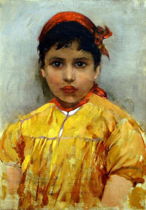 Jewish Girl, Tunis, 1887, Willard Leroy Metcalf