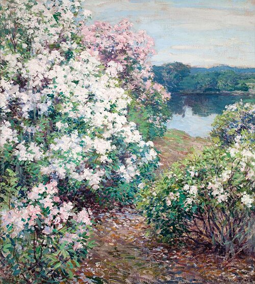 Mountain Laurel, 1905, Willard Metcalf