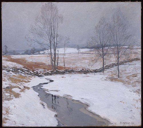 The First Snow, 1906, Willard Metcalf
