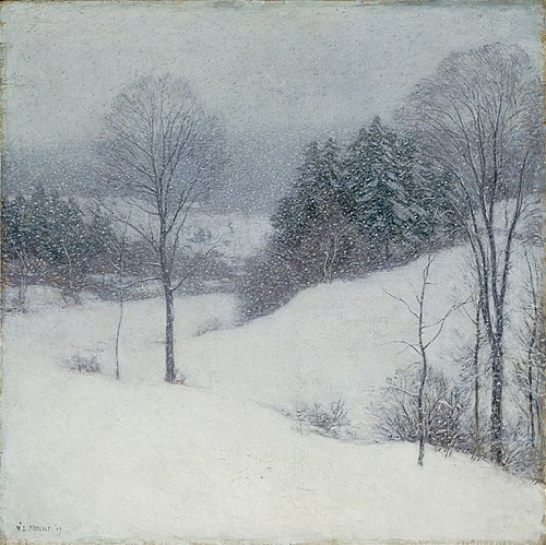 The White Veil, 1909, Willard Metcalf