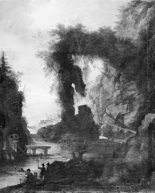 Rocky Landscape, 1714, Franz Joachim Beich