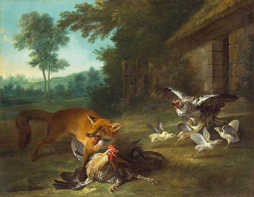 Fox in the Poultry Yard, 1748, Jean-Baptiste Oudry