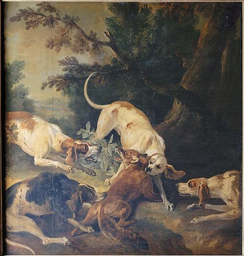 L'Hallali du renard, 1725, Jean-Baptiste Oudry