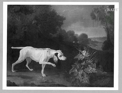 landscape with dog and peasants, 1711, Jean-Baptiste Oudry
