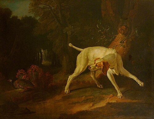 A Dog Pointing a Partridge, , Jean-Baptiste Oudry