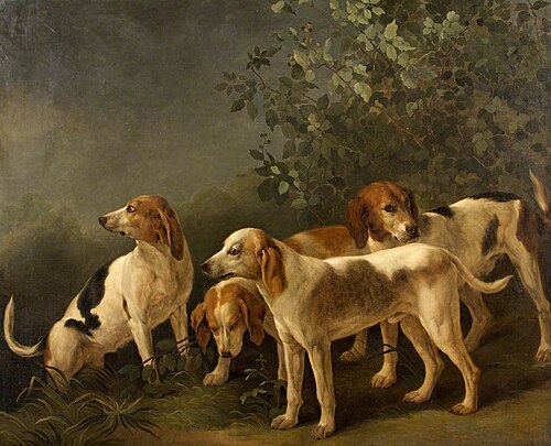 Harriers (Four Hounds), , Jean-Baptiste Oudry