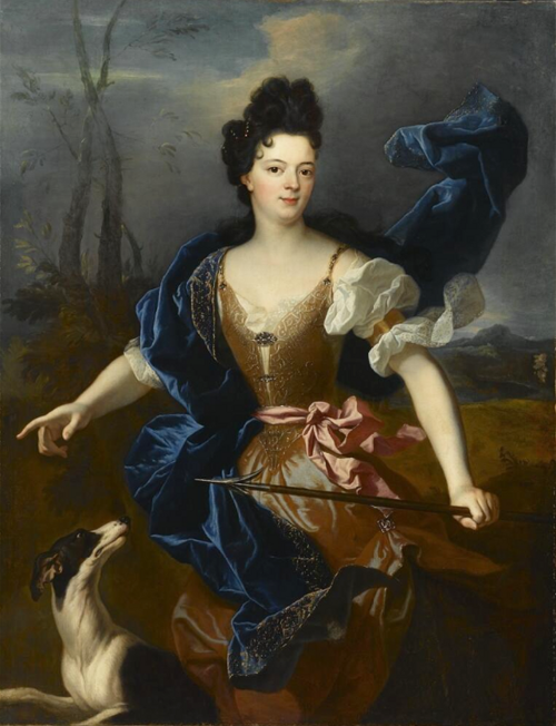 Portrait de la duchesse de Choiseul en Diane, 1704, Jean-Baptiste Oudry