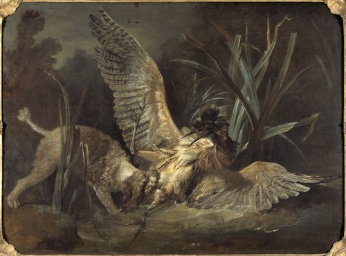 Spaniel Seizing a Bittern, 1725, Jean-Baptiste Oudry